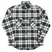 Aria Basics Aria Basics CE Blue Striped Plaid Flannel Cotton Shirt High Street Retro Lazy Style Couple Loose Coat Trendy_ecoleips.com