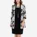 Women's Clothing Two Piece Set Three Quarter Sleeve Color Blocked Top Waist Tie Vest Dress For Spring/Autumn_ecoleips.com
