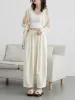 CHIC VEN Women White Pants Solid Casual Elastic Waist High Waisted Pleated Wide Leg Female Trousers Fold Summer 2025 Clothing_ecoleips.com