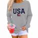 Women's Clothing Holiday Printed Round Neck Sweater Women's Tops_ecoleips.com