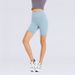 Summer New Style With No Awkward Lines, Double-Sided Brushed Yoga Shorts, Elastic Slim Fit, Outdoor Sports Quarter Pants_ecoleips.com