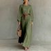2026 European And American Cross-border Independent Site SHEIN Elegant Long-sleeve Button Dress, Popular Model_ecoleips.com