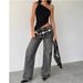 Hot Selling Foreign Trade Cross-Border Women's American Sweet And Spicy Style Tank 2025 Spring Summer New Irregular Hem_ecoleips.com