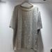 Women's Style Slimming T-Shirt Rhinestone Covered Round Neck Short Sleeve Plus Size Loose Fit Versatile Flattering Top_ecoleips.com