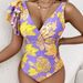 "Elegant One-Piece Swimsuit & Beach Dress Set – Slimming High-Cut Design, Adjustable Straps, UPF 50+ Protection For Hot Springs & Vacations"_ecoleips.com