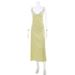 Summer Sweet Style Women's Slim Fit Dress Cream Yellow Lace Trim Elegant And Flattering Satin Texture_ecoleips.com