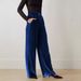 Popular European American Women's Clothing: Suede High-end Loose-fitting Buttoned Straight Wide-leg Pants, Elegant_ecoleips.com