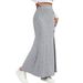 Voya Women's Sexy And Simple Commuting Skirt, Spring And Summer New Versatile High Waisted Slit Hanging Long Skirt_ecoleips.com