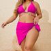 New European And American Foreign Trade Diamond-Embellished Bikini Sexy Strap Swimsuit Plus Size Three-Piece Swimwear_ecoleips.com
