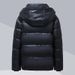 Women's Clothing Black And Gold Five Grid Hooded Down Cotton Coat Short Winter Clothes For Men And Women, Fashionable Thickened Cotton Padded Jacket_ecoleips.com