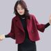 2026 Spring And Autumn New Korean Style Women's OL Coat Fashionable Slim Fit Short Woolen Blazer_ecoleips.com