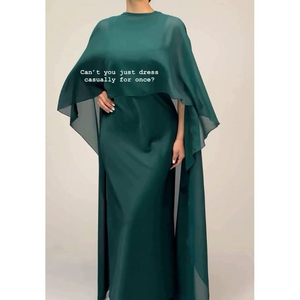 Women's Clothing Fashion Casual Long Skirt Dress Shawl Suit_ecoleips.com