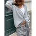 Simple And Minimalist Buttoned Long-Sleeved Sweater In Solid Color, Perfect For Women's Autumn/Winter Wear. Available In_ecoleips.com