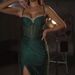 Women's Clothing New Hot Girl Tube Top Hollow Fishbone Slit Backless Dress_ecoleips.com