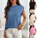 Summer Women's Solid Color Commuter Pullover Sweater Knitwear_ecoleips.com