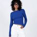 Y2K Popular T-shirt, Breathable Nylon Long-sleeve Tight-fitting Base Shirt, European And American Women's_ecoleips.com