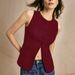 Women's Solid Color Button Down Sleeveless Vest Top – Round Neck Casual Tank For Summer Office 2026_ecoleips.com