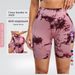 Women's Clothing Seamless Tie-Dye Style High Waist Quick-Dry Fitness Pants Peach Hip Yoga Tight Shorts_ecoleips.com