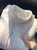 Cozy Fleece-Lined Zip-Up Hoodie – Oversized Stand Collar Pullover With Plush Sherpa Interior (Beige) – Warm Loungewear For Women_ecoleips.com