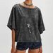 2026 Summer New Women's Fashion: Unique Street Style American Loose-Fit Trendy Versatile Slimming Washed Casual Top_ecoleips.com