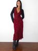 Tossy Summer Printed Deep V Long Dress Women's Fashion Floral Contrast Color Sleeveless Waist Slim New Evening Dress Long Dress_ecoleips.com