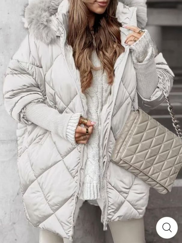 Hooded Cotton Winter Coat Women Street Fur Collar Overcoat Casual Thickened Zipper Warm Jacket Female Parkas Tops Outerwear_ecoleips.com