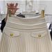 Women's High-Waisted A-Line Mini Skirt White Elegant Woolen Pleated Midi Skirt Trendy Spring Autumn New Style_ecoleips.com