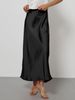 High-Waisted Draped Midi Skirt for Women Elegant Slimming Bodycon Straight Skirt European American Style Autumn Winter Hot Selling_ecoleips.com