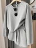 Women's Two Piece Tracksuit Long Sleeved Sweatshirt And Shorts Set Pockets Spring Autumn Wear_ecoleips.com