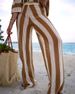 《VIP Exclusive》Cross-border E-commerce Source Factory European And American Women's Fashion Knitted Striped Sexy Pants_ecoleips.com
