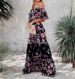 Women's Clothing New One Shoulder Printed Long Swing Dress_ecoleips.com