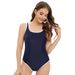 Women's Modest U-Back One Piece Swimsuit - Athletic Racing Swimwear With Triangle Cut_ecoleips.com