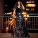 plus Size Elegant V Neck Cocktail Dress Sequined Patchwork European American Style for Parties Banquets Mothers_ecoleips.com