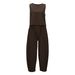 2025 New Women's Plaid Loose Breathable Sleeveless Vest And Long Pants Set_ecoleips.com