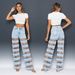 High-Waisted Wide-Leg Jeans For Women Hollow Out Patchwork Flowy Style Cross-Border Fashion Autumn_ecoleips.com