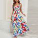 2026 New Summer Sexy Hot Girl Strap Print Waist-Cinching Dress For Women On Cross-Border Foreign Trade_ecoleips.com