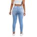 Women's Clothing Fashion Street Shooting High Waist Skinny Blue Jeans For Women_ecoleips.com