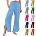 Women's European American Style Long Casual Wide Leg Pants Fashion_ecoleips.com
