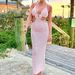 Women's Clothing Sexy Waist Baring Halter Neck Strap Low Neck Large Backless Long Beach Dress_ecoleips.com