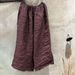 Suitable For All Seasons 25/05 SN169 Light Literary Versatile Yarn-Dyed Linen Casual Wide-Leg Pants_ecoleips.com