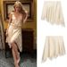 Women's Clothing Elegant Satin & Lace High-Waist Mermaid Skirt With Asymmetrical Hem For Women_ecoleips.com