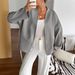 Women's Long Sleeved Blazer Autumn/Winter Casual Vacation Lace Up Wool European American Style Lightweight Coats_ecoleips.com