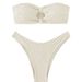 Women's Sexy Two Piece Swimsuit New Style Bikini Special Fabric for Summer Beachwear Size 4 to 16_ecoleips.com