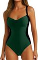 Women's Clothing One Piece Swimsuit Comfort And Confidence In The Water With Underwire Push Up Design Slimming Solid Color Sexy_ecoleips.com