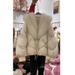 girl 23776 Daai Mei Yiyuan 2024 Winter New Korean Style Large Fur Collar Loose Thickened Warm Fashion Cotton Jacket For Women_ecoleips.com