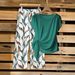Women's Geometric Print Shirt And Pants Set - Relaxed Linen Blend Outfit For Summer And Early Fall_ecoleips.com