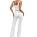 DiYun European American Yoga Sports Style Sleeveless Vest And Flared Pants Set Women's Clothing 2025_ecoleips.com