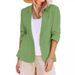 Women's Clothing New Spring And Summer Long Sleeved Small Suit Lapel Temperament Professional Slim Jacket_ecoleips.com
