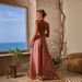 Plus-size French Vintage Floral Suspender 2025 Summer Backless Slim-fit Inner Mori Girl Long Dress With European And_ecoleips.com