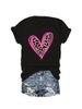 European And American Cross-border Foreign Trade Wholesale Clothing, Colorful Heart-patterned Round-neck Plus-size_ecoleips.com